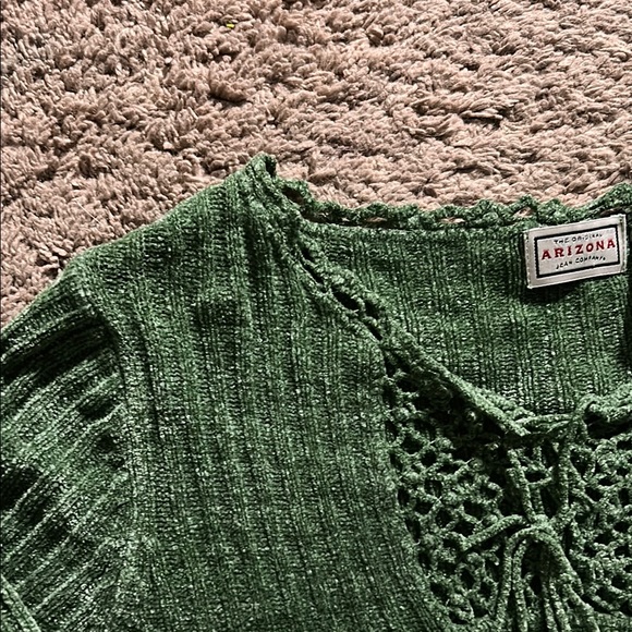 Arizona Jean Company Green Crew Neck Sweater - Picture 5 of 7